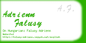 adrienn falusy business card